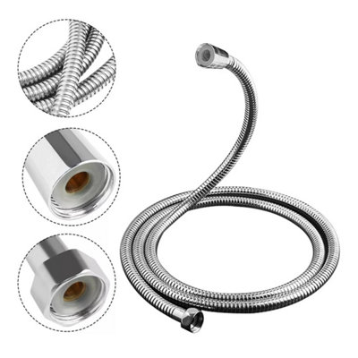  - Extra Long Shower Hose 3M Stainless Steel Replacement Flexible Pipe 3 Metre