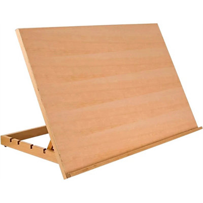 Adjustable Wooden Artist Workstation A3 Drawing Board Easel Art Craft Table Desk from B&Q