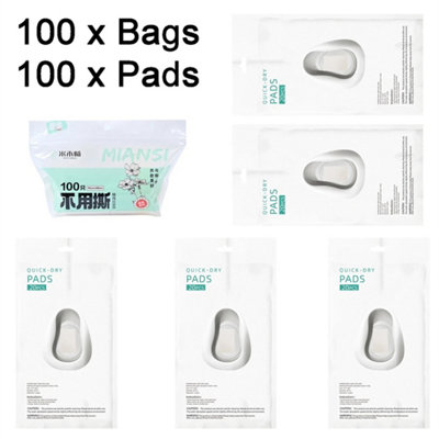 Pack Of 200 Commode Liners With Absorbent Pad Odorless Disposable Universal Bags from B&Q
