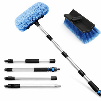 Telescopic Car Wash Brush 65" Water Fed Extendable Cleaning Tool from B&Q
