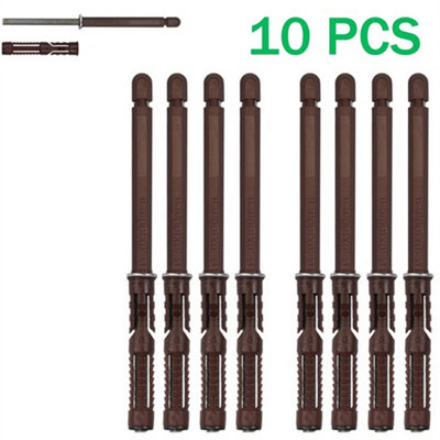 10Pcs 100mm Concealed Floating Shelf Support Brackets from B&Q