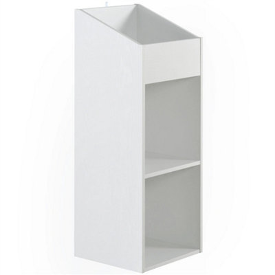 2-Tier White Vinyl Record Storage Unit 12 Inch Lp Organiser from B&Q