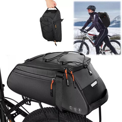  - 10L Waterproof Bike Pannier Rack Bag Bicycle Rear Seat Saddle Trunk Bag
