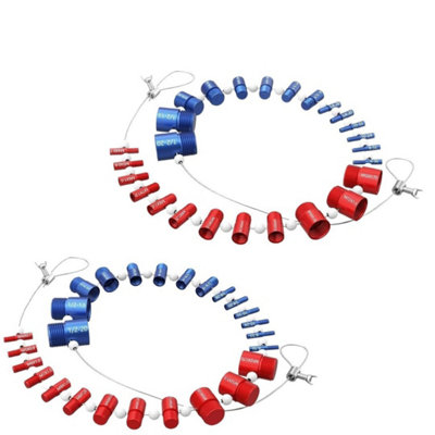  - 26X Bolt Nut Screw Thread Checker Inch Metric Gauge Measuring Inspection Tool