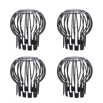  - 4Pcs Drainpipe Guard Gutter Leaf Debris Dirt Protecter Drain Filter Cover Downpipe