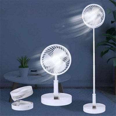 Portable Cordless Folding Fan Usb Rechargeable Telescopic from B&Q