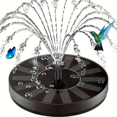 6.5W Solar Water Fountain Pump 1500Mah Battery Pond from B&Q