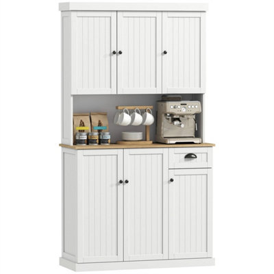 Kitchen Cupboard Storage Cabinet With Adjustable Shelves White from B&Q