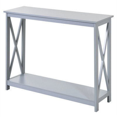 Wooden Console Table Storage Drawer Shelf Entryway Display Stand from B&Q