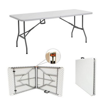  - 5Ft Folding Table Trestle Camping Party Picnic Bbq