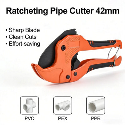 42mm Ratcheting Pipe Cutter For Pex Ppr Pe Rubber Hoses from B&Q