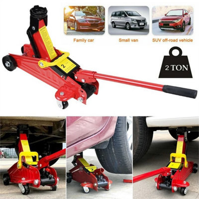 2Ton Heavy Duty Hydraulic Floor Jack Car Suv Garage Lifting Jack from B&Q