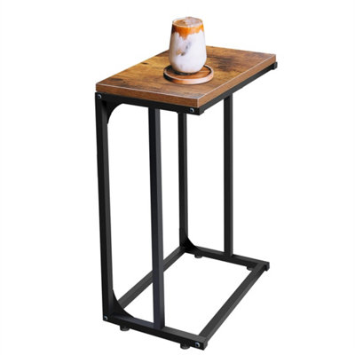 63.5X28X38Cm Narrow Slim Bedside Side Table Sofa End Nightstand from B&Q