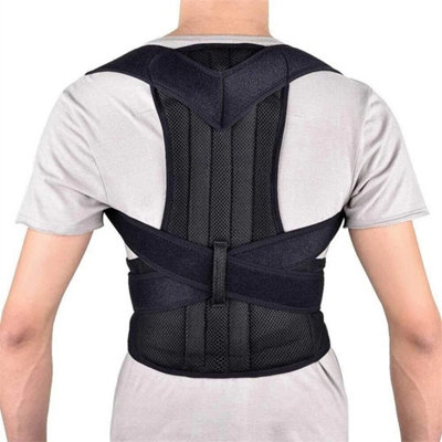  - Adjustable Posture Corrector Back Lumbar Shoulder Support Brace M
