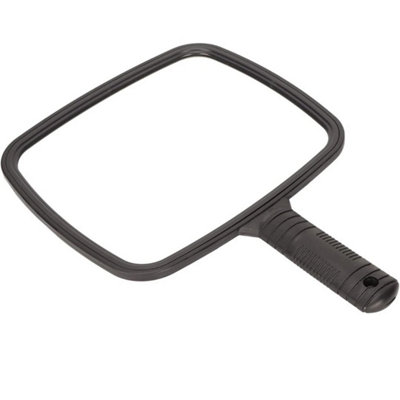 Black Professional Handled Paddle Mirror Salon Barber Hairdressing Tool from B&Q