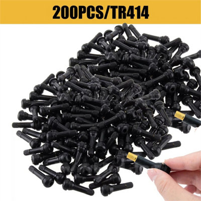  - Tubeless Rubber Car Tyre Wheel Snap Valves Universal 200Pcs Tr414