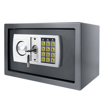 8.5L Electronic Steel Safe Home Office Security Money Box from B&Q