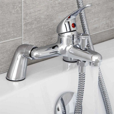  - Luxury Chrome Bathroom Bath Shower Mixer Tap With Handheld Set