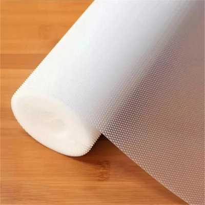 - 5M Non-Slip Drawer Liner Bulk Roll Shelf Cabinet Pad Kitchen Cupboard Mat Clear 45X500Cm 630G