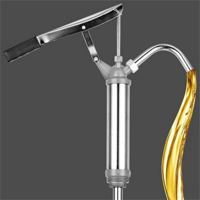Self Priming Rotary Hand Oil Pump Diesel Barrel Transfer from B&Q