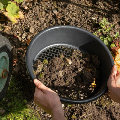 Large Plastic Round Garden Sieve Riddle Soil Sifter from B&Q