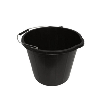 Pack Of 1-Plastic Builders Bucket 3 Gallons 14L Heavy Duty Work Water Feed from B&Q