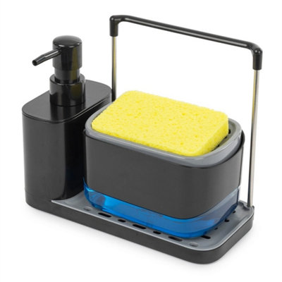 3-In-1 Automatic Soap Dispenser & Sponge Holder Kitchen from B&Q