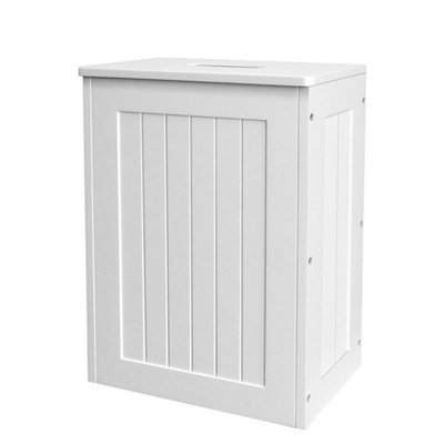 Wooden Slimline Bathroom Storage Unit Laundry Toilet Cleaning Tidy Organiser Box from B&Q