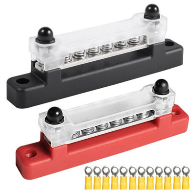 2Pcs 12 Terminal Bus Bar 12V Power Distribution Block For Auto Boat from B&Q