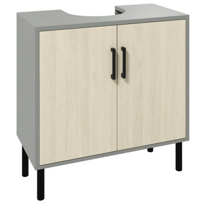 Bathroom Sink Cabinet Under Sink Basin Storage Cupboard With Shelf from B&Q