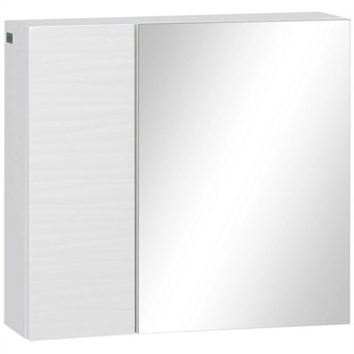  - Bathroom Mirror Cabinet Wall Mounted Cupboard Adjustable Shelf