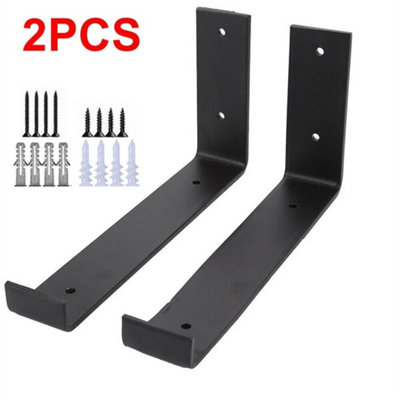 2Pack Rustic Shelf Brackets Scaffold Board Industrial Solid Steel from B&Q