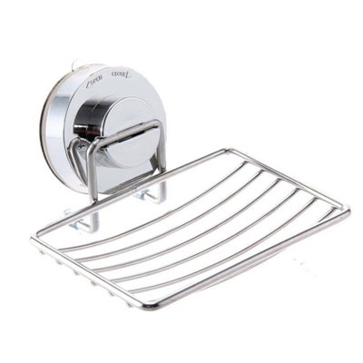 Shower Soap Holder Sponge Vacuum Suction Cup Soap Dish Soap Tray from B&Q