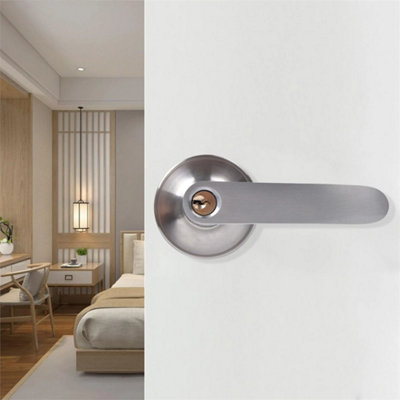  - 45-65mm Three-Handle Entry Door Lock Set With 3 Keys