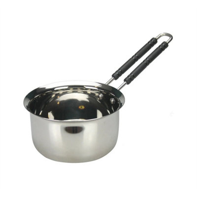 18CmNo 4 Stainless Steel Deep Milk Pan Saucepan Cookware from B&Q