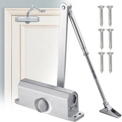 10Pcs Fire Rated Door Closer 45-65Kg Adjustable Automatic Closing from B&Q