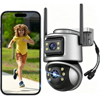 6Mp Wifi Ptz Cctv 2Way Audio 30M Ir Outdoor Uk from B&Q