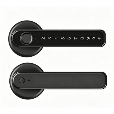 Smart Fingerprint Biometric Door Lock Handle from B&Q