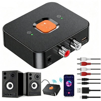 Bluetooth 6.0 Receiver Wireless Audio Hifi Music Adapter 3.5mm Jack Aux Rca from B&Q