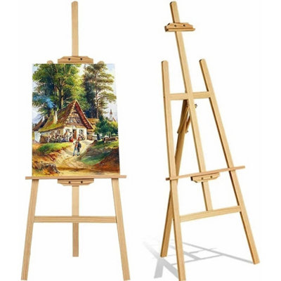5Ft Wooden Studio Easel Artist Craft Wedding Painting Stand from B&Q