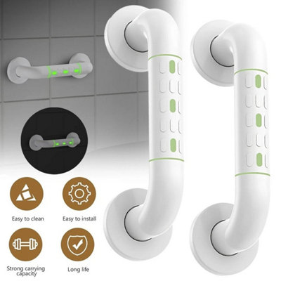  - 2Pcs 30Cm Bathroom Grip Shower Tub Grab Bar Safe Handle Handrail Rail Disabled
