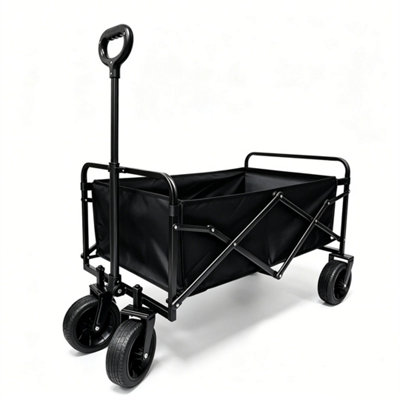  - 200Kg Heavy Duty Foldable Trolley Cart Wagon Garden Beach Camping Festival