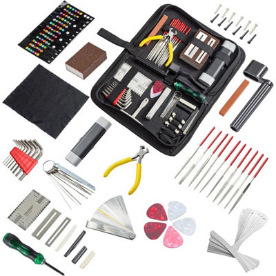 72Pcs Guitar Repair Maintenance Tool Kit Luthier Setup from B&Q