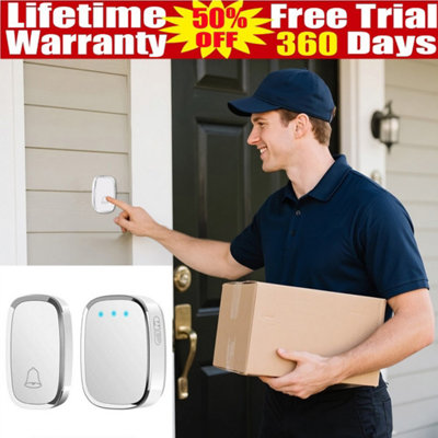  - Twin Pack Wireless Door Bell Chime Kit 300M Range