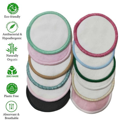 20Pcs Reusable Bamboo Facial Cotton Pads from B&Q