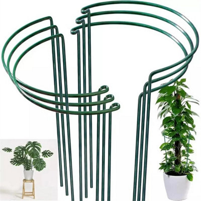 8-Piece Metal Garden Plant Supports Stake Peonies Hydrangea from B&Q