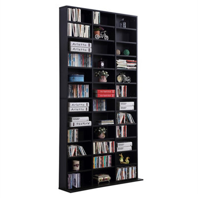 Black-Storage Wooden Shelves Bookcase from B&Q