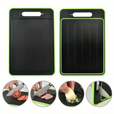 - S-Thawing Tray And Cutting Board For Fast Defrosting 4 In 1 Aluminum Kitchen Tool