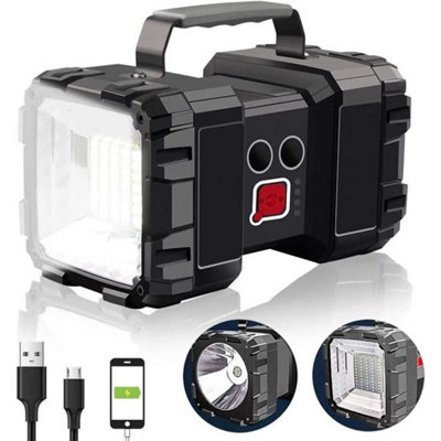  - Portable Super Bright Led Searchlight Handheld Spotlight Flashlight Rechargeable