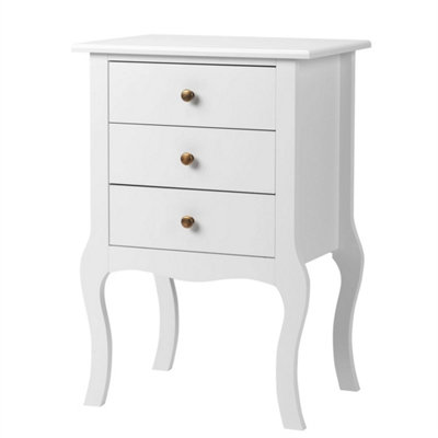 3 Drawers Bedside Table Nightstand Cabinet from B&Q